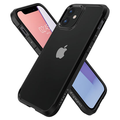 Kotelo Apple iPhone 12 / 12 Prolle, Spigen, Ultra Hybrid, Musta ACS01703
