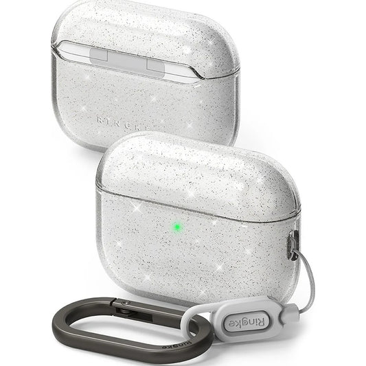Ringke Air Glitter -suojakotelo Apple AirPods 3:lle, Läpinäkyvä