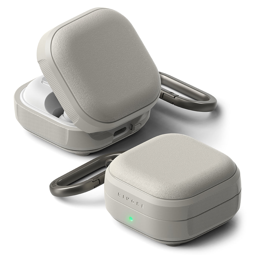 Ringke Onyx Magnetic -suojakotelo Samsung Galaxy Buds4 / Buds4 Prolle, Harmaa