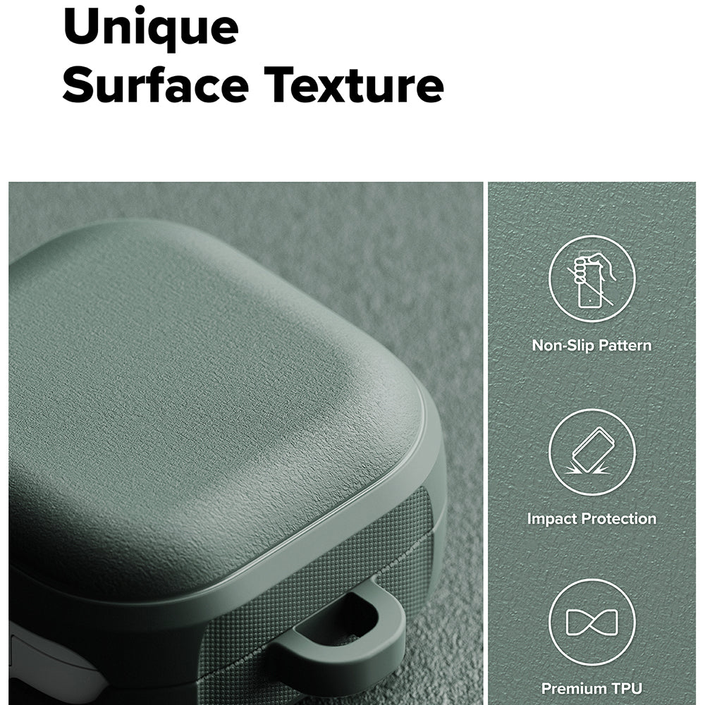 Ringke Onyx Magnetic -suojakotelo Samsung Galaxy Buds4 / Buds4 Prolle, Vihreä