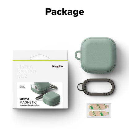 Ringke Onyx Magnetic -suojakotelo Samsung Galaxy Buds4 / Buds4 Prolle, Vihreä