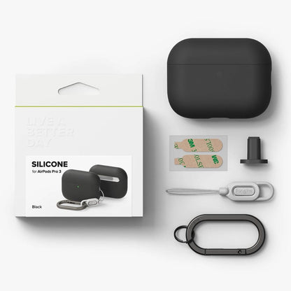 Ringke-kotelo Apple AirPods 3:lle, Musta