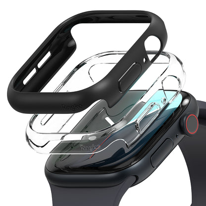 Ringke Slim Case for Apple Watch Series 10 / 11 42mm, Set of 2, Matte Black / Transparent