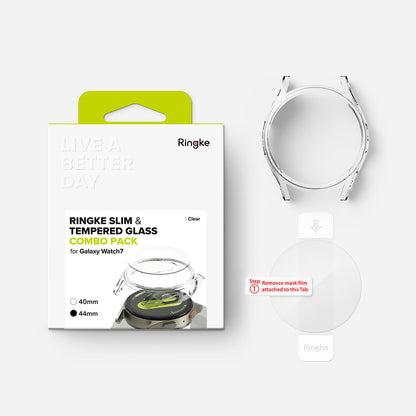 Ringke Slim -kuori Samsung Galaxy Watch7 44mm:lle, läpinäkyvä