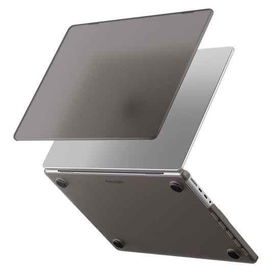 Spigen Airskin -kotelo Apple MacBook Pro 14 tuumaa (2026) / (2025) / (2023) / (2022) / (2021), Musta satiini ACS11529