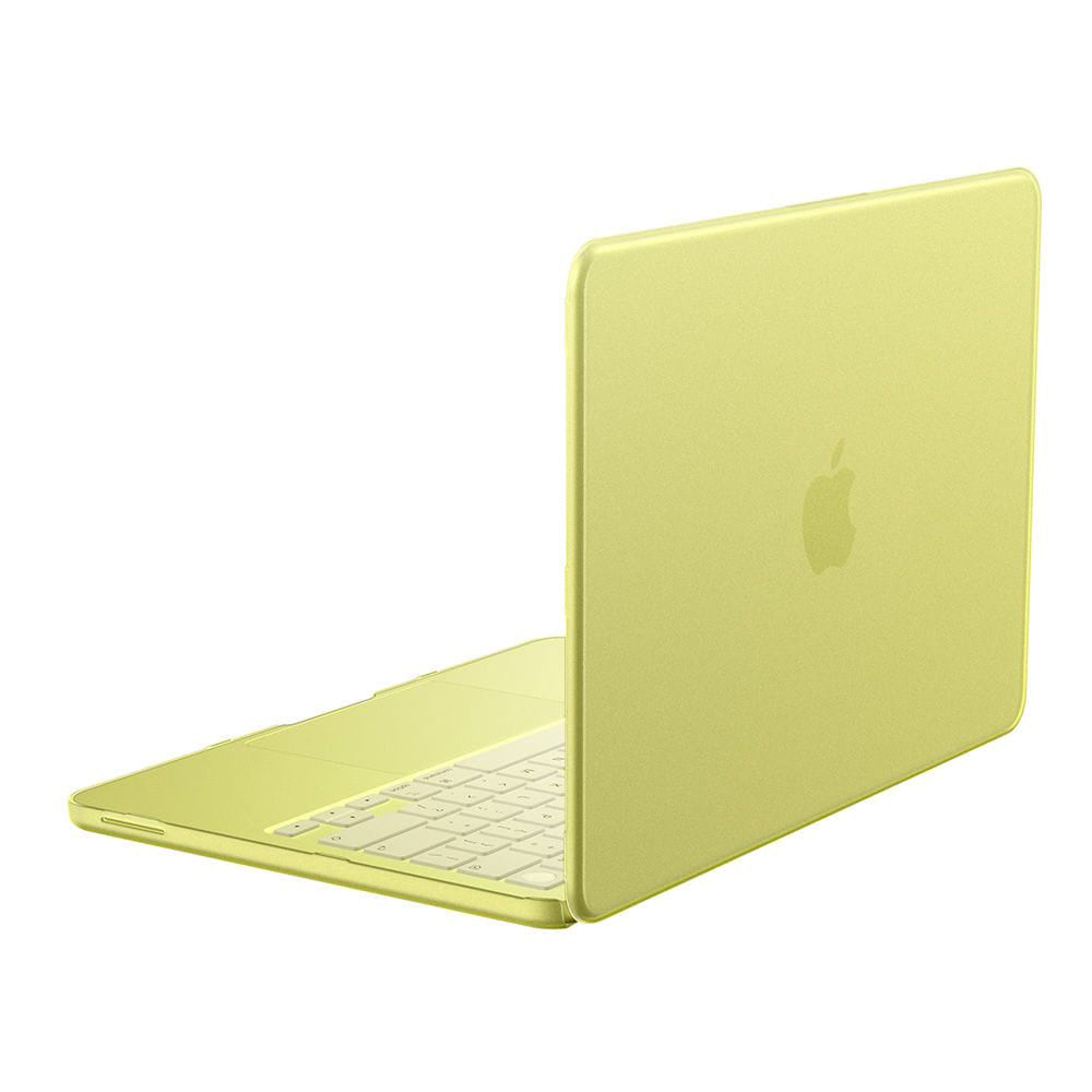 Spigen Airskin -kotelo Apple MacBook Neo 13 tuumaa varten, satiinikeltainen ACS11544