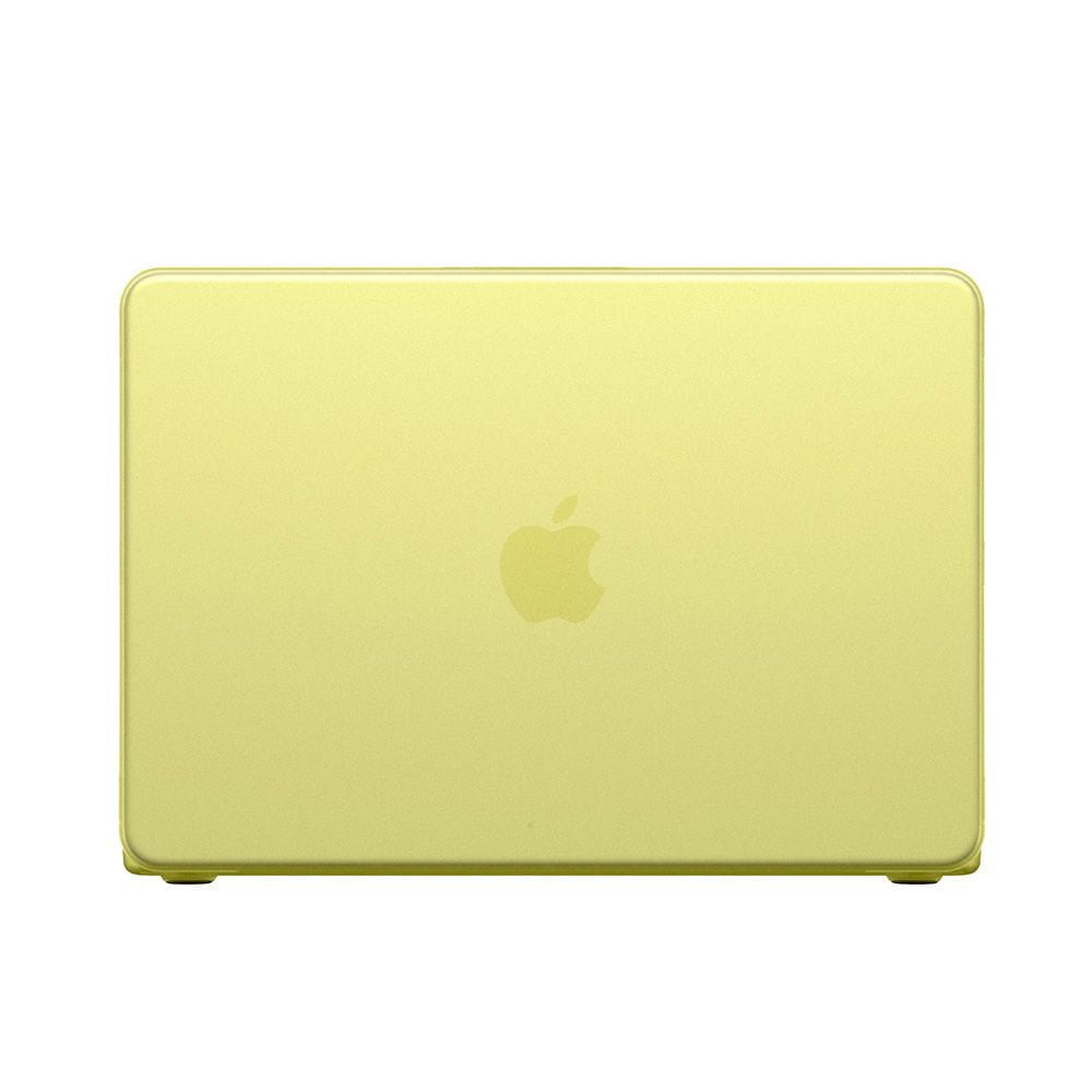 Spigen Airskin -kotelo Apple MacBook Neo 13 tuumaa varten, satiinikeltainen ACS11544