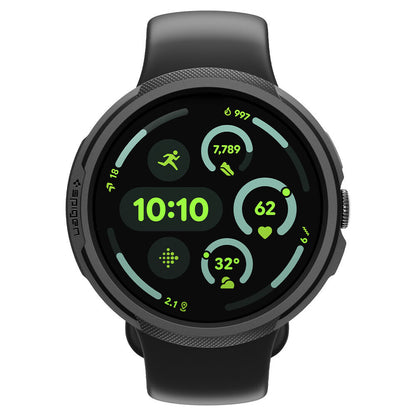 Spigen Liquid Air -kuori Google Pixel Watch 4 41mm:lle, Matta Musta ACS09483