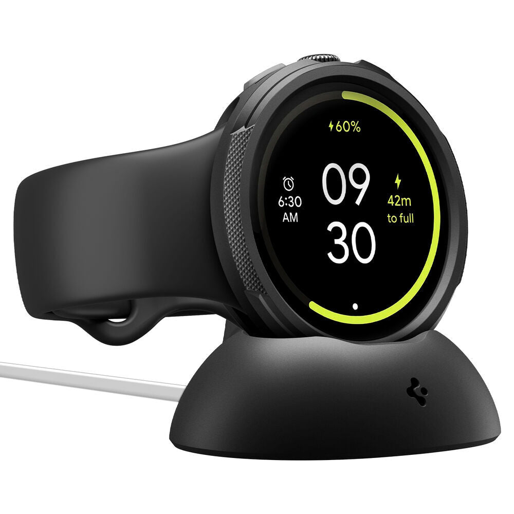 Spigen Liquid Air -kuori Google Pixel Watch 4 41mm:lle, Matta Musta ACS09483
