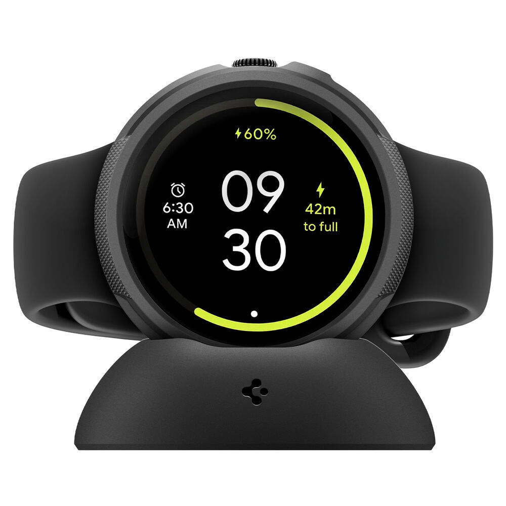 Spigen Liquid Air -kuori Google Pixel Watch 4 41mm:lle, Matta Musta ACS09483