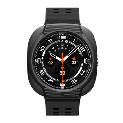 Spigen Liquid Air -kuori Samsung Galaxy Watch Ultra2:lle, Matta Musta ACS11610