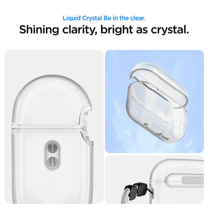 Spigen Liquid Crystal -suojakotelo Apple AirPods Pro 3:lle, Läpinäkyvä ACS10019