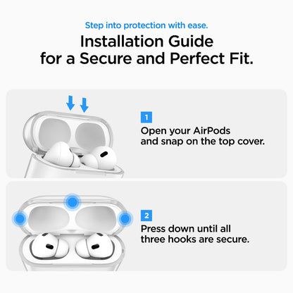 Spigen Liquid Crystal -suojakotelo Apple AirPods Pro 3:lle, Läpinäkyvä ACS10019