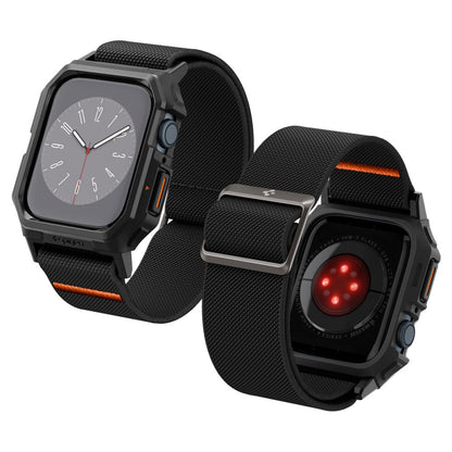 Spigen Lite Fit Pro -kotelo Apple Watch 44mm Seriesille, Mattamusta ACS07103