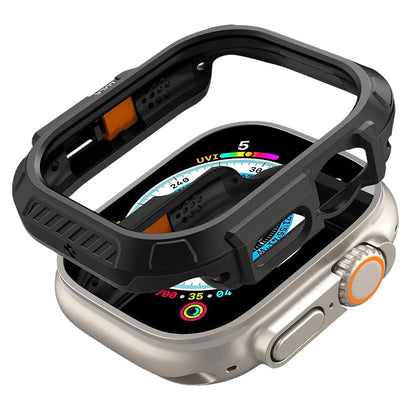 Spigen Lock Fit -kuori Apple Watch Ultra Seriesille, mattamusta ACS06208