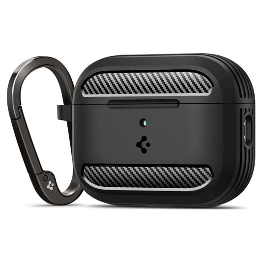 Spigen Rugged Armor -suojakotelo Apple AirPods Pro 3:lle, Mattamusta ACS09822