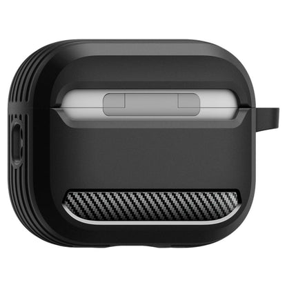 Spigen Rugged Armor -suojakotelo Apple AirPods Pro 3:lle, Mattamusta ACS09822