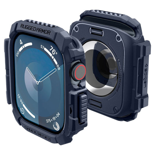 Spigen Rugged Armor -suojakotelo Apple Watch Series 10 / 11 46mm, laivastonsininen ACS08599