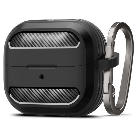 Spigen Rugged Armor -suojakotelo Samsung Galaxy Buds3 FE / Buds3 Pro / Buds3 -kuulokkeille, Musta ACS08330