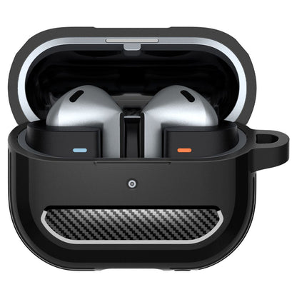 Spigen Rugged Armor -suojakotelo Samsung Galaxy Buds3 FE / Buds3 Pro / Buds3 -kuulokkeille, Musta ACS08330