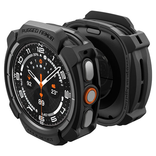 Spigen Rugged Armor -kuori Samsung Galaxy Watch Ultra2:lle, mattamusta ACS11611