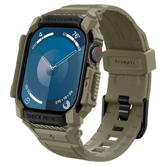 Spigen Rugged Armor Pro -suojakotelo Apple Watch Series 10 46mm, Kaki ACS08608