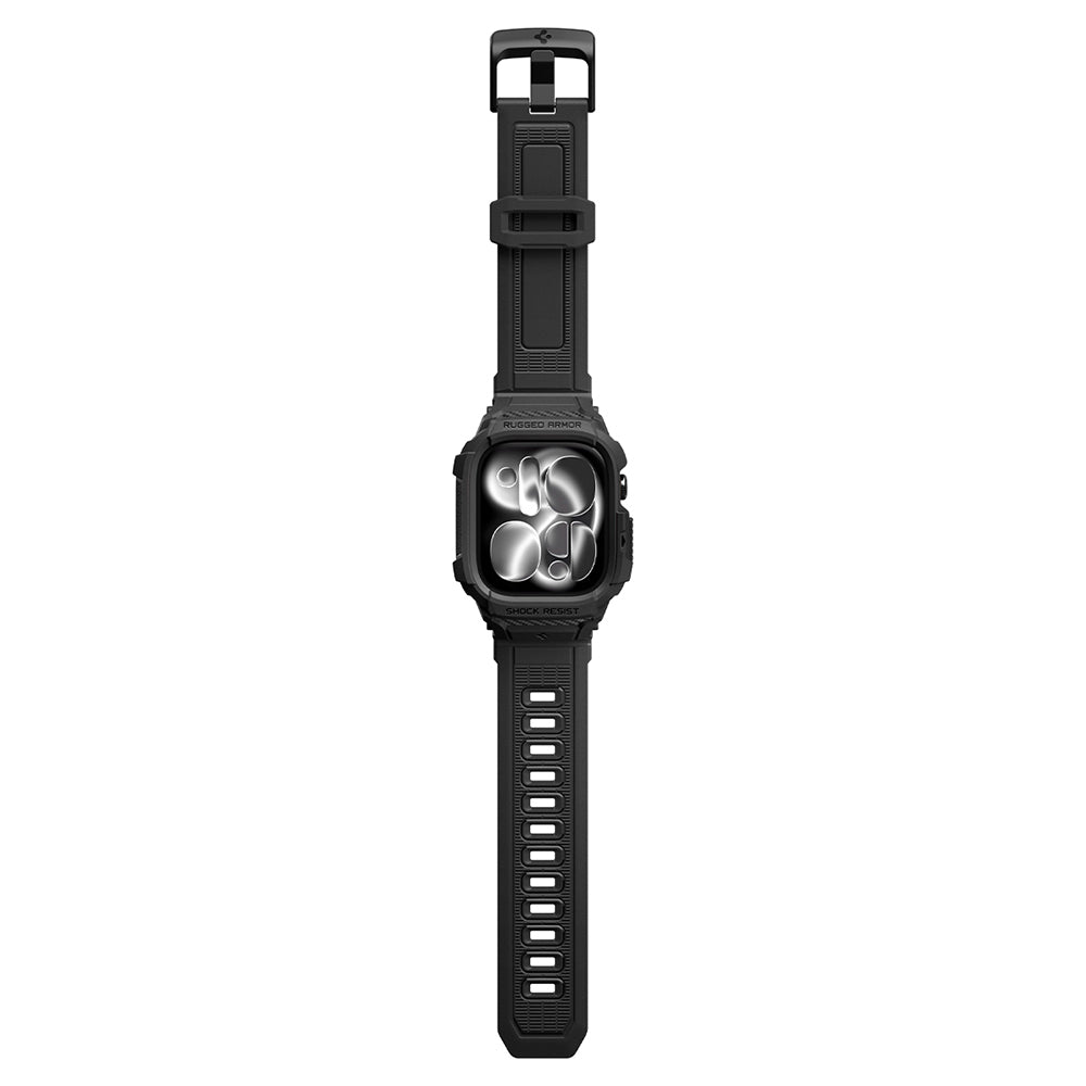Spigen Rugged Armor Pro Case for Apple Watch Series 12 42mm, Matte Black ACS11883