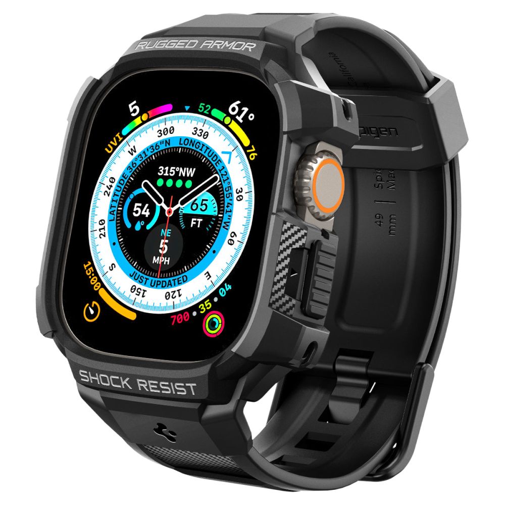 Spigen Rugged Armor Pro Case for Apple Watch Ultra Series, Black