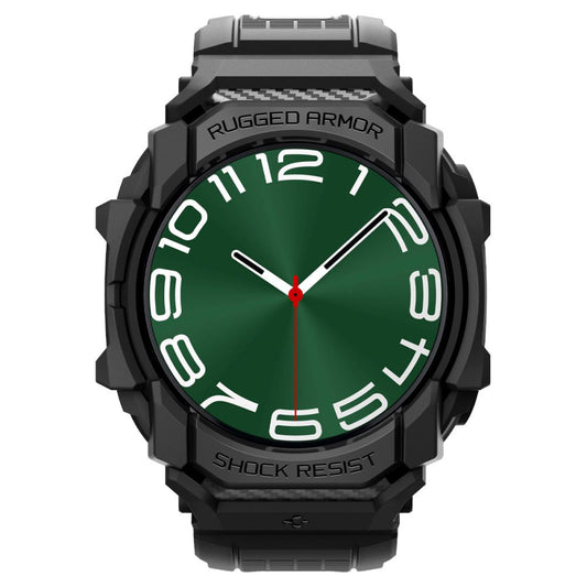 Spigen Rugged Armor Pro -kuori Samsung Galaxy Watch Ultra -kellolle, musta ACS08427