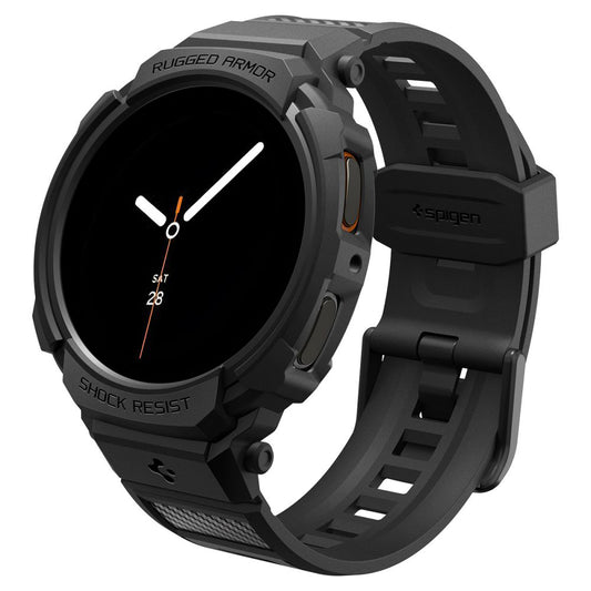 Spigen Rugged Armor Pro Case for Samsung Galaxy Watch8 44mm, Black ACS10007