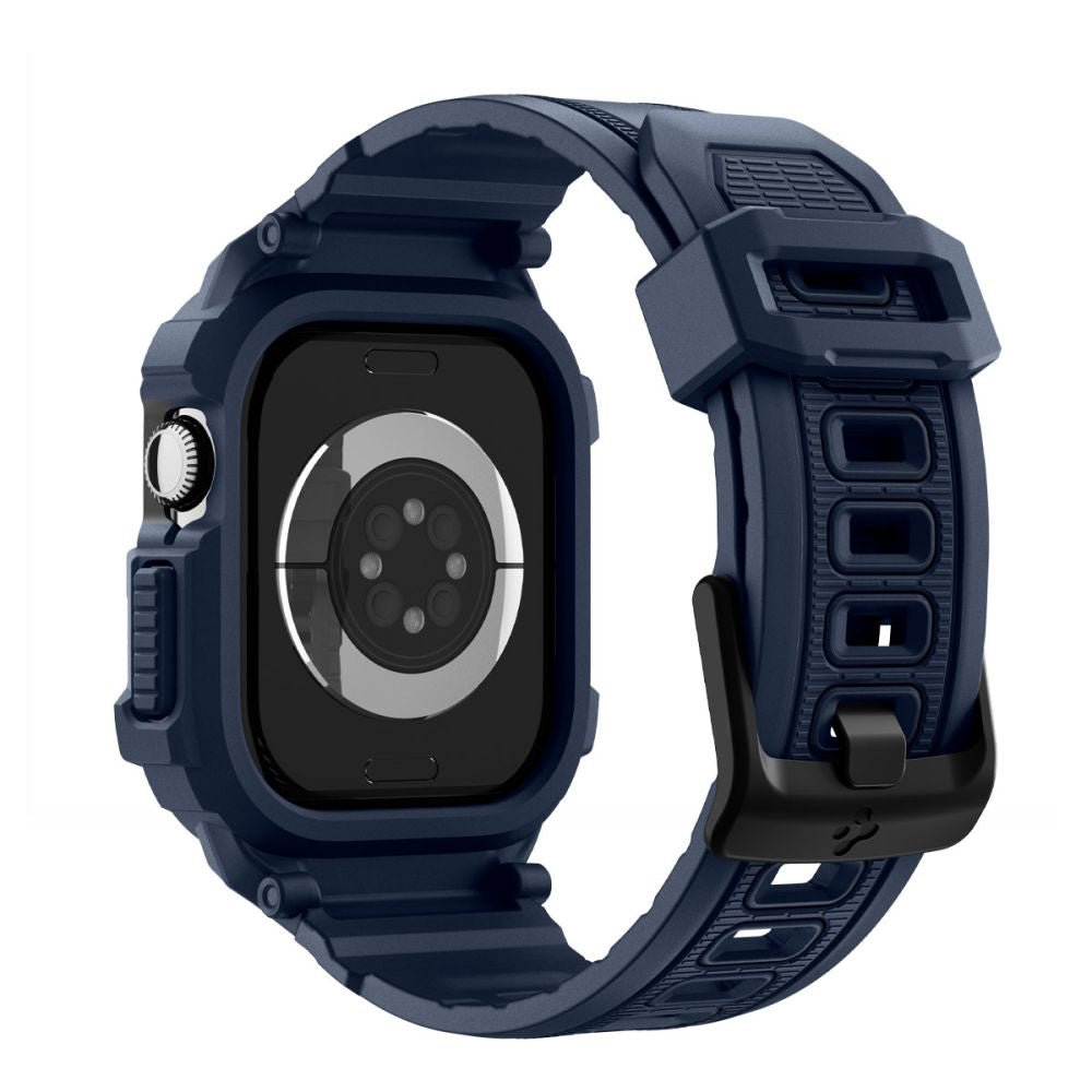 Spigen Rugged Armor Pro V2 -suojakotelo Apple Watch Series 10 / 11 42mm, laivastonsininen ACS10495