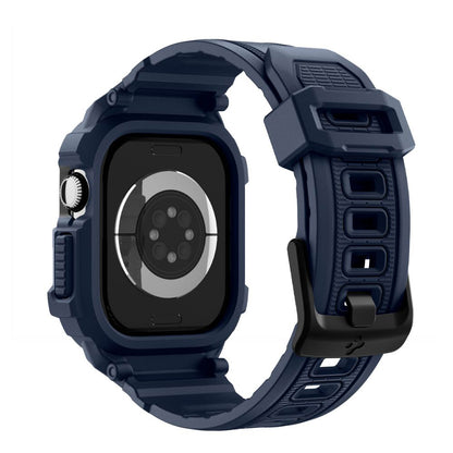 Spigen Rugged Armor Pro V2 -suojakotelo Apple Watch Series 10 / 11 42mm, laivastonsininen ACS10495