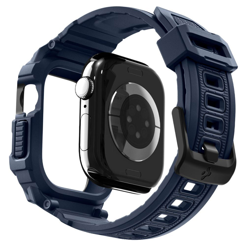 Spigen Rugged Armor Pro V2 -suojakotelo Apple Watch Series 10 / 11 42mm, laivastonsininen ACS10495