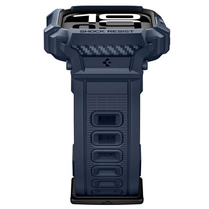 Spigen Rugged Armor Pro V2 -suojakotelo Apple Watch Series 10 / 11 42mm, laivastonsininen ACS10495