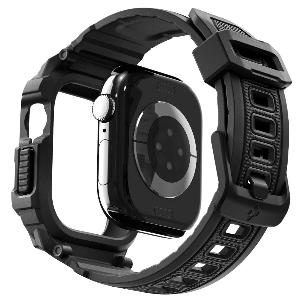 Spigen Rugged Armor Pro V2 -suojakotelo Apple Watch Series 10 / 11 42mm, Mattamusta ACS10494