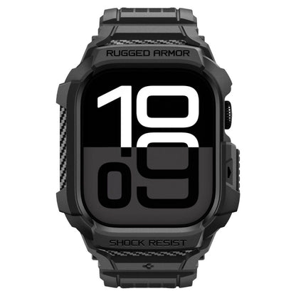Spigen Rugged Armor Pro V2 -suojakotelo Apple Watch Series 10 / 11 42mm, Mattamusta ACS10494