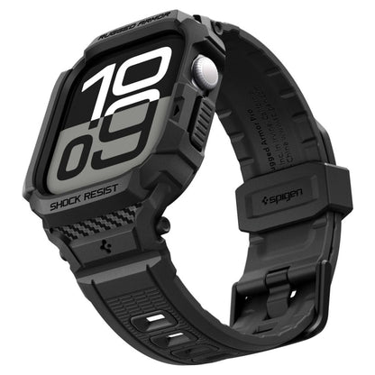 Spigen Rugged Armor Pro V2 -suojakotelo Apple Watch Series 10 / 11 42mm, Mattamusta ACS10494