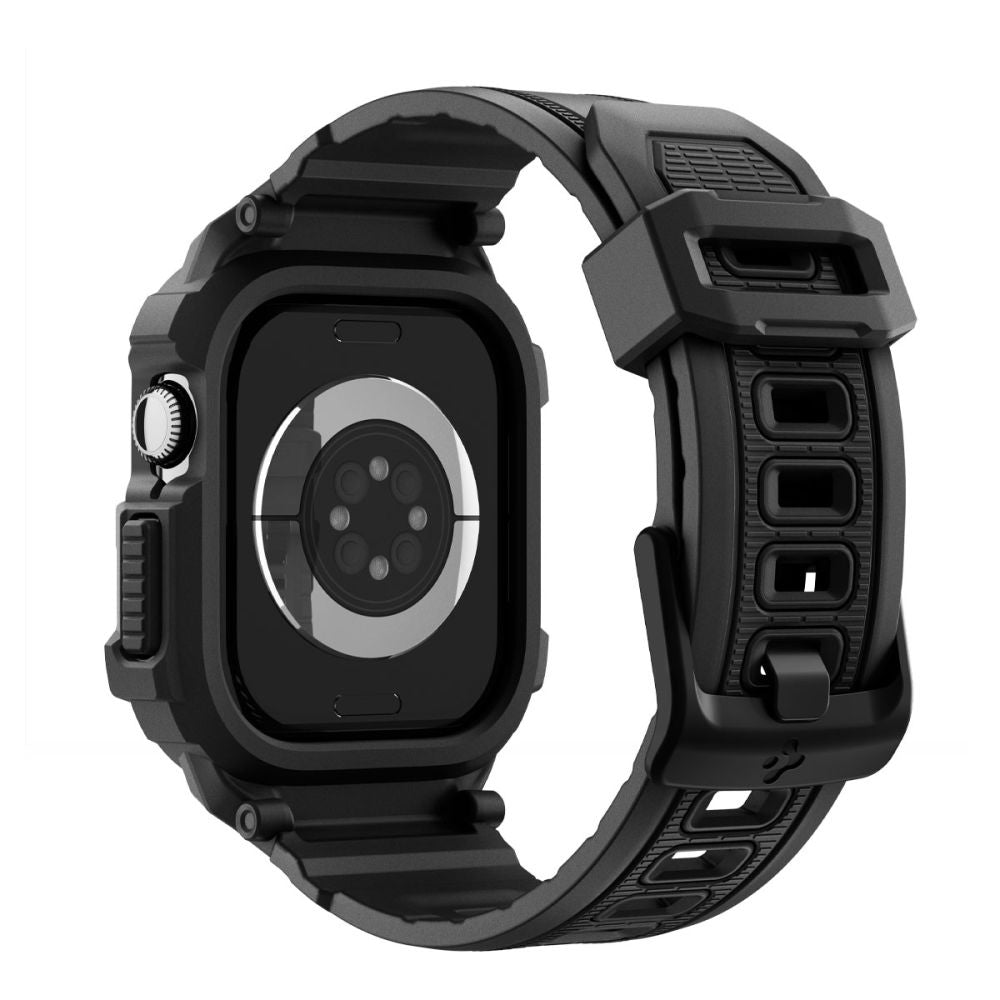 Spigen Rugged Armor Pro V2 -suojakotelo Apple Watch Series 10 / 11 42mm, Mattamusta ACS10494