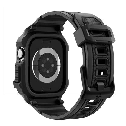 Spigen Rugged Armor Pro V2 -suojakotelo Apple Watch Series 10 / 11 42mm, Mattamusta ACS10494
