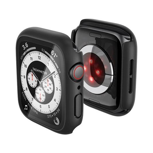 Spigen Thin Fit 360 -kuori Apple Watch Series 40mm:lle, Musta ACS11593
