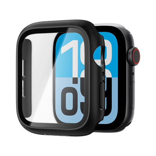 Spigen Thin Fit 360 -kuori Apple Watch Series 40mm:lle, Musta ACS11593