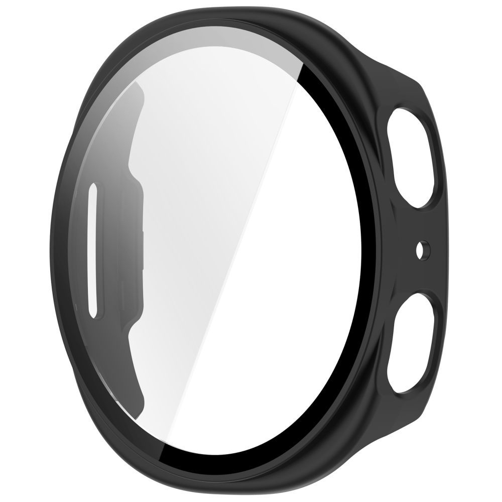Tech-Protect Defense -kuori Samsung Galaxy Watch 9 / Watch8 44mm:lle, 2 kappaleen setti, Musta / Läpinäkyvä