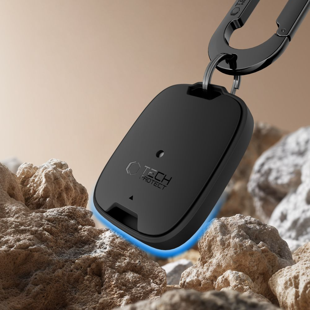 Tech-Protect Velar -suojakotelo Apple AirTagille, Musta