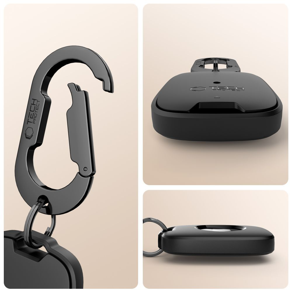 Tech-Protect Velar -suojakotelo Apple AirTagille, Musta