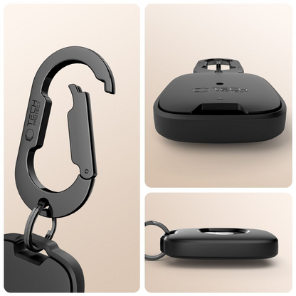Tech-Protect Velar -suojakotelo Apple AirTagille, Musta