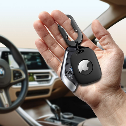 Tech-Protect Velar -suojakotelo Apple AirTagille, Musta