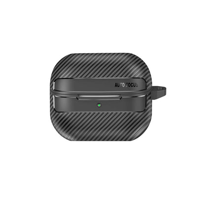 Techsuit CarbonFiber -kuori Samsung Galaxy Buds3 FE / Buds3 Pro / Buds3 -kuulokkeille, musta