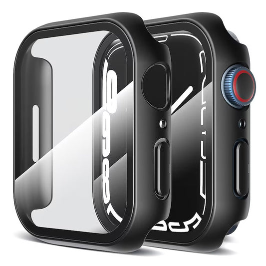 Techsuit Defense360 Pro -kuori Apple Watch 7 41mm -sarjalle, musta