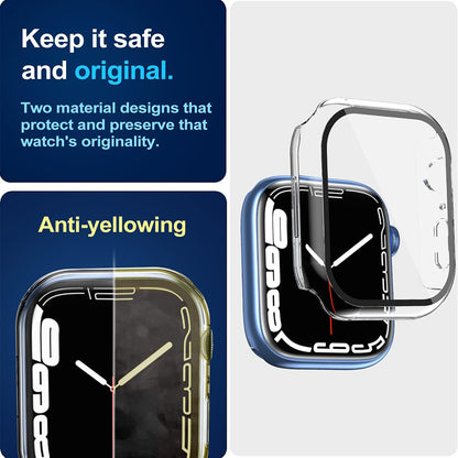 Techsuit Defense360 Pro -kuori Apple Watch 7 45 mm -sarjalle, läpinäkyvä