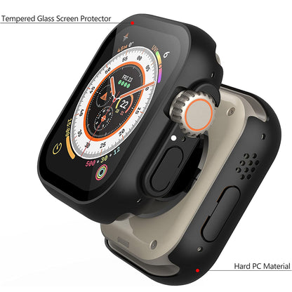 Techsuit Defense360 Pro -kuori Apple Watch Ultra Seriesille, musta